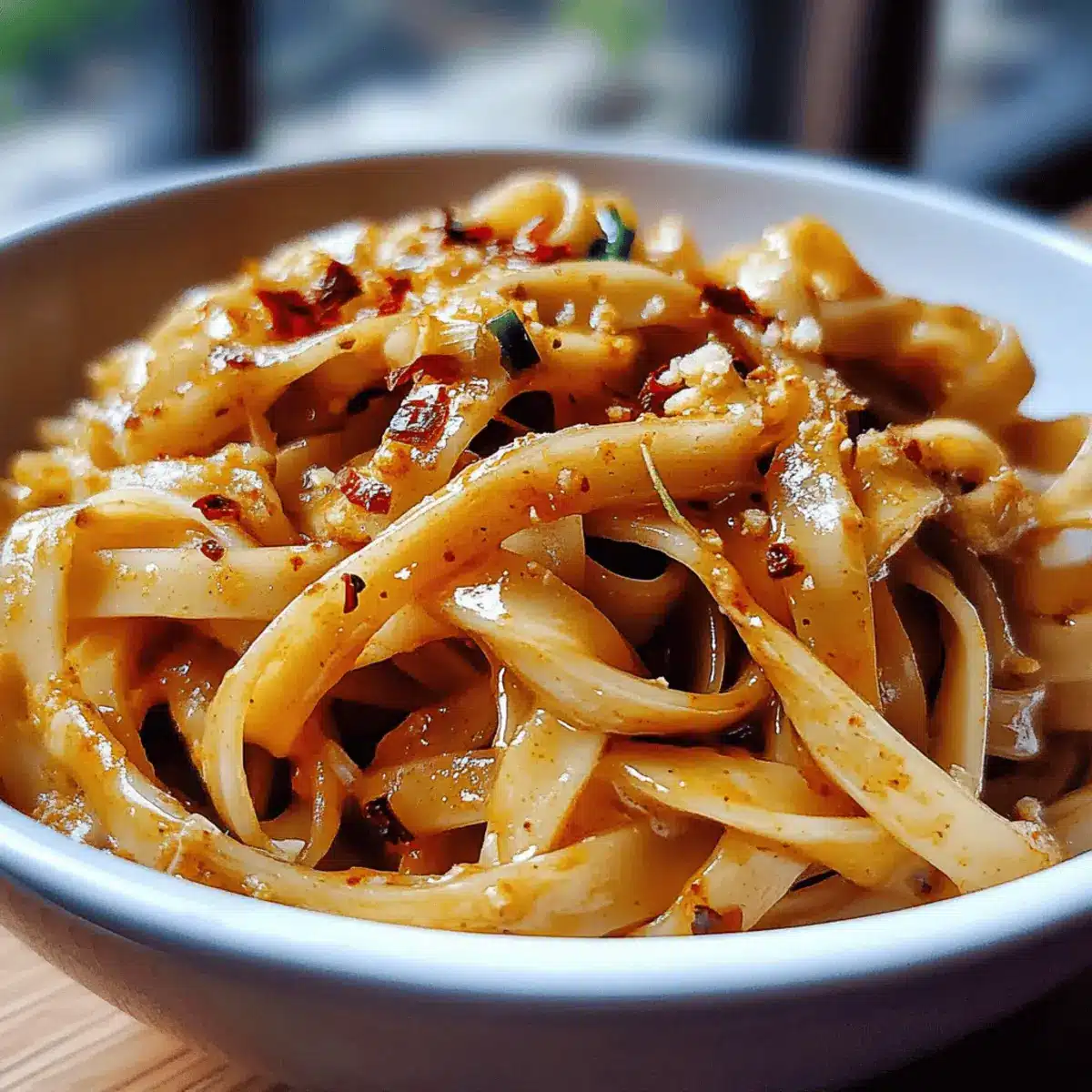 Aromatic Garlic Chilli Noodles with Soy and Vinegar