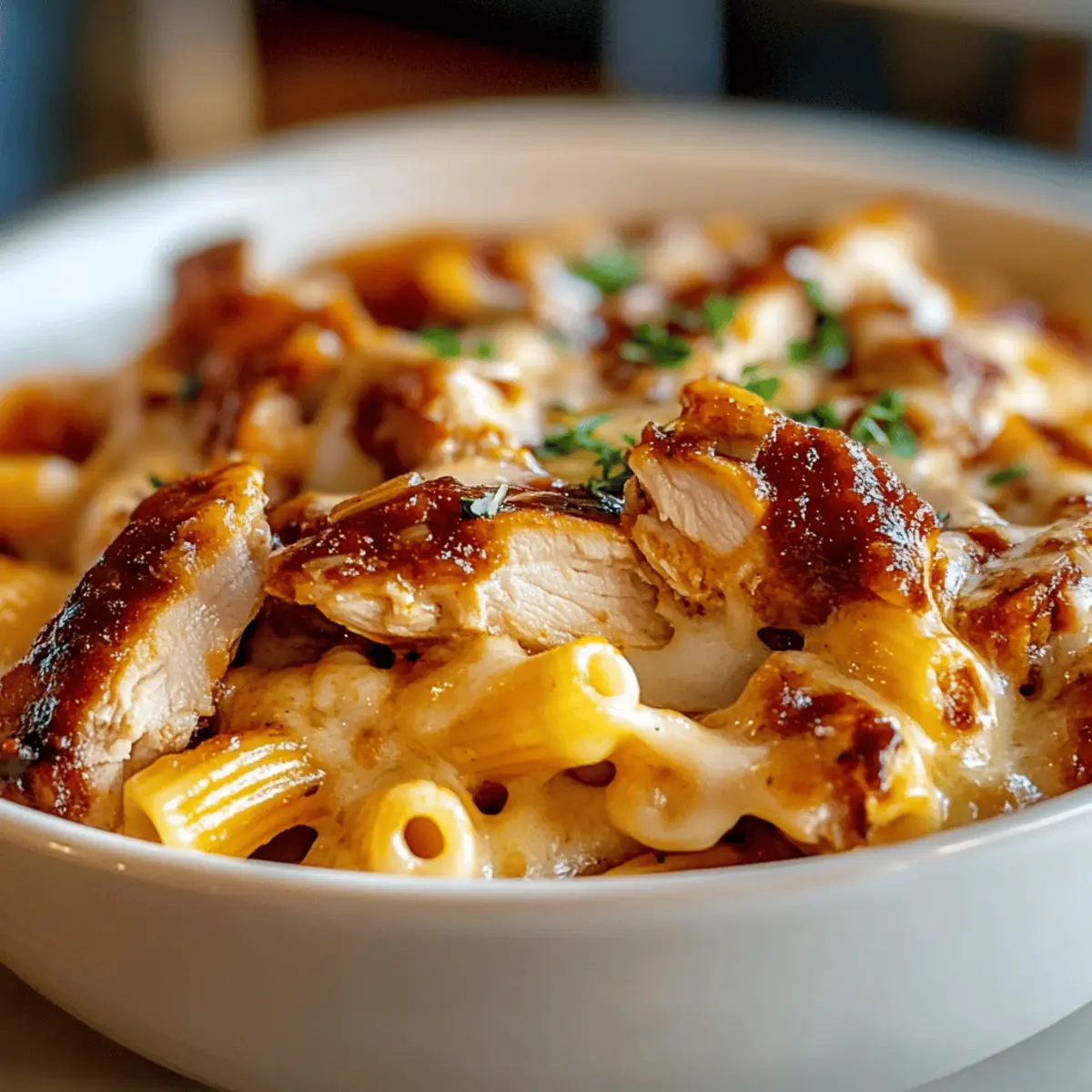 BBQ Chicken Mac and Cheese