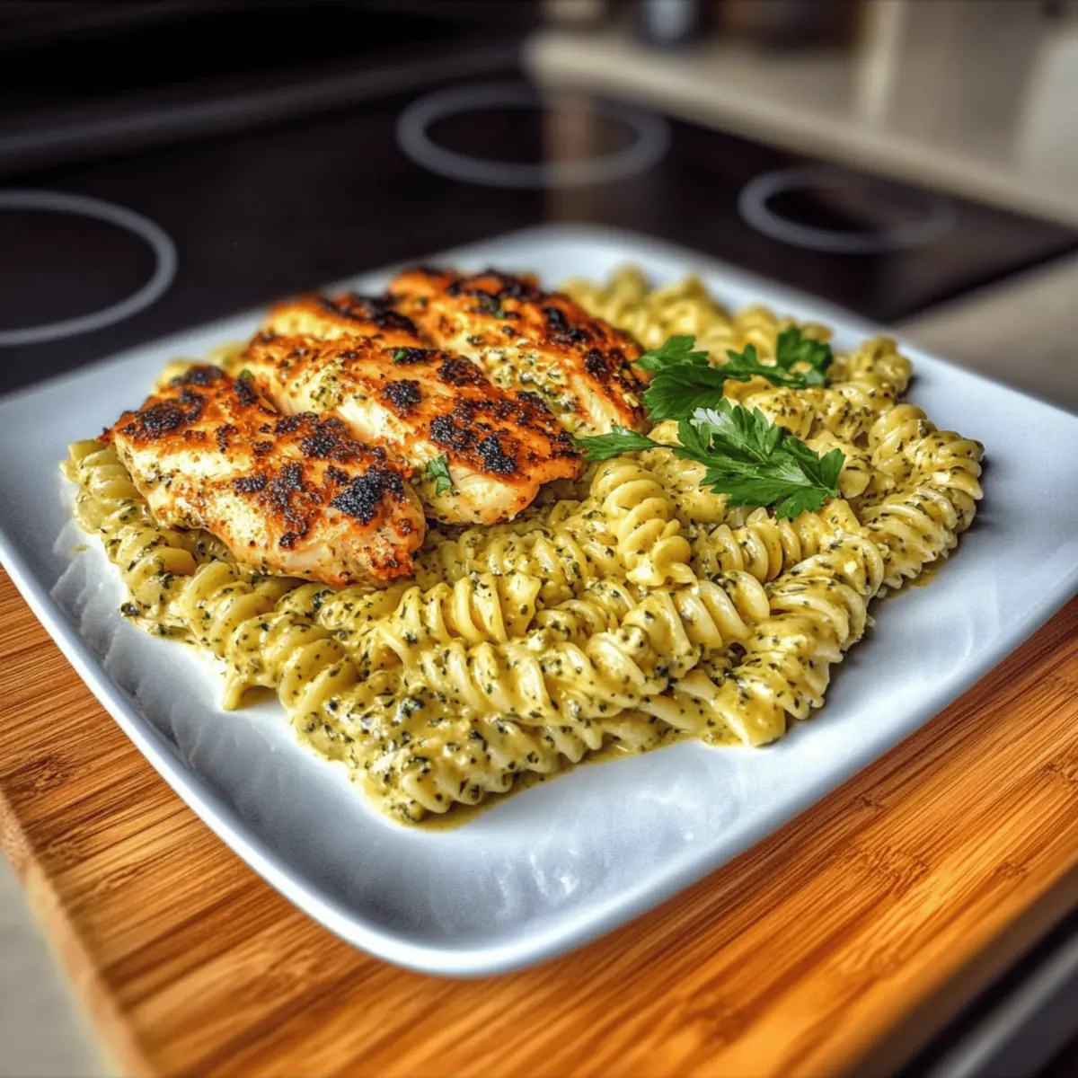 Creamy Garlic Parmesan Chicken Pasta