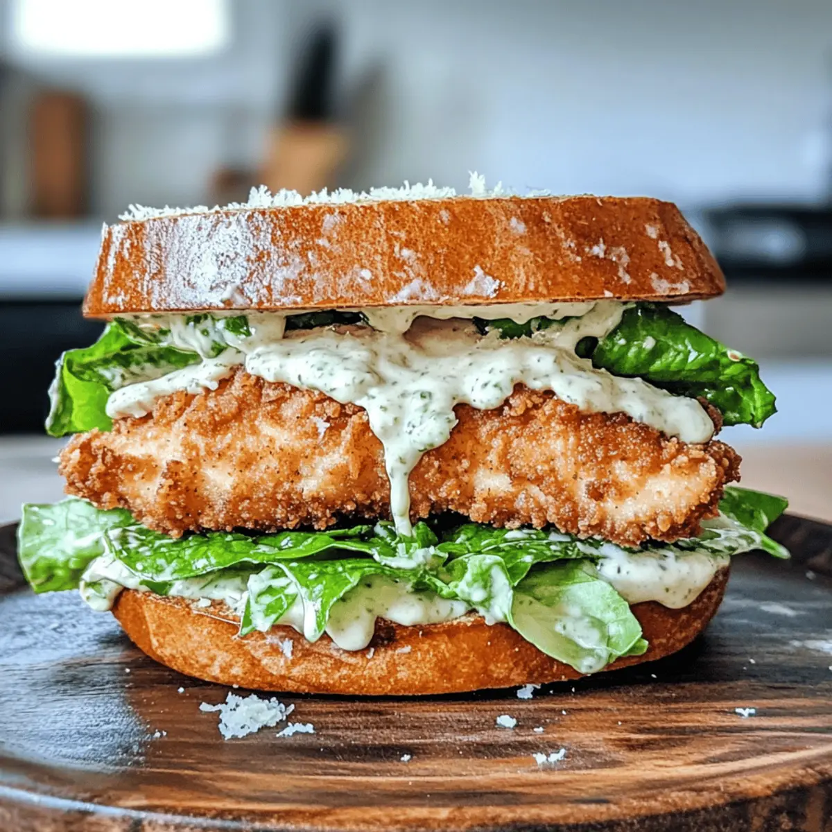 Crispy Chicken Caesar Sandwich