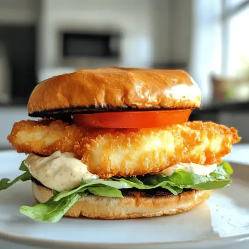 Crispy Fried Cod Fish Sandwich