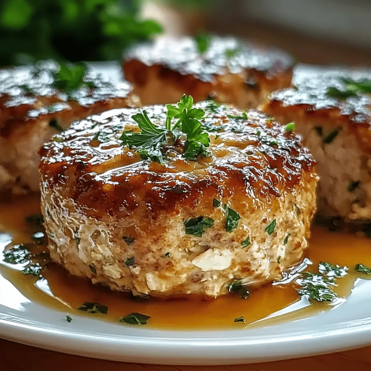 Garlic Parmesan Chicken Meatloaf