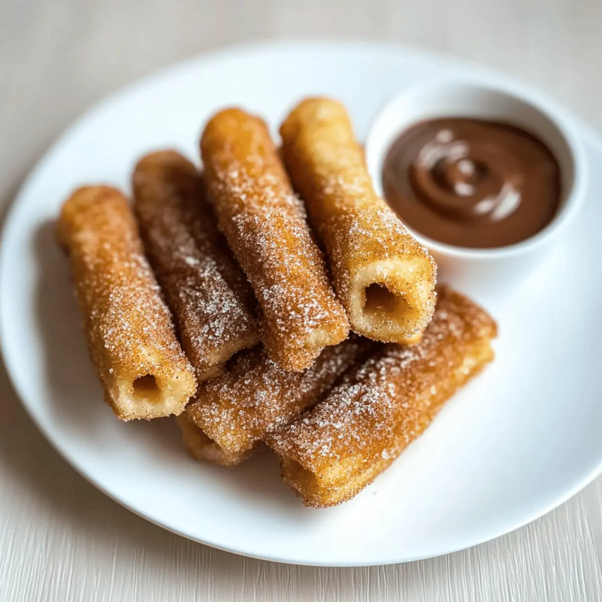 Nutty Churro Bites with Nutella