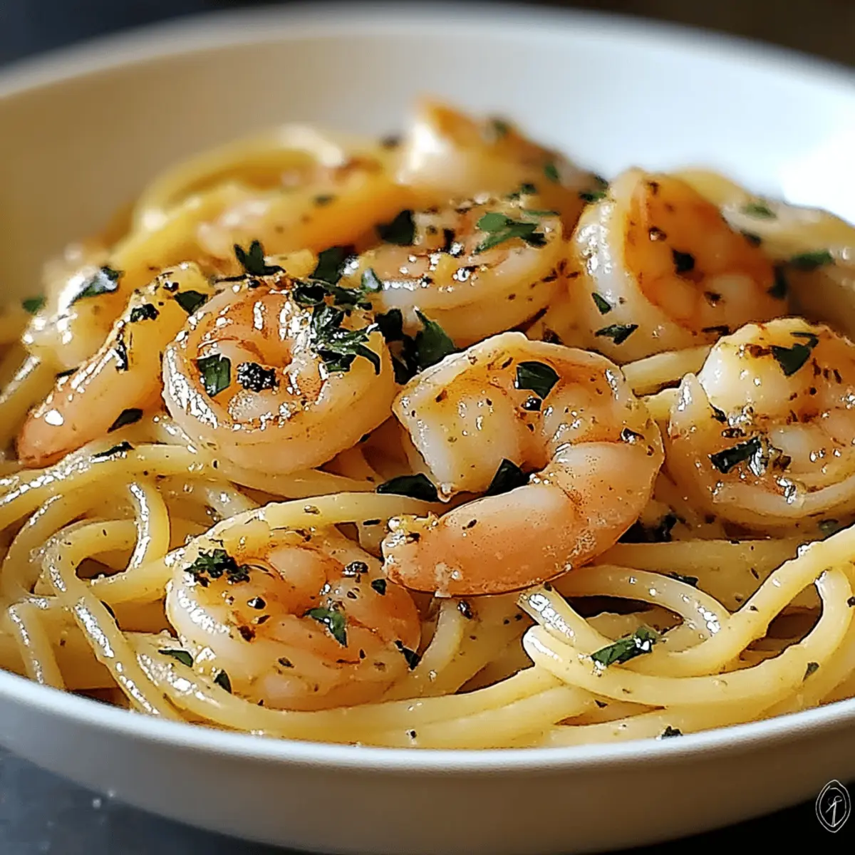 One-Pot Garlic Butter Shrimp Pasta