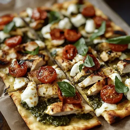 Pesto Chicken Flatbread