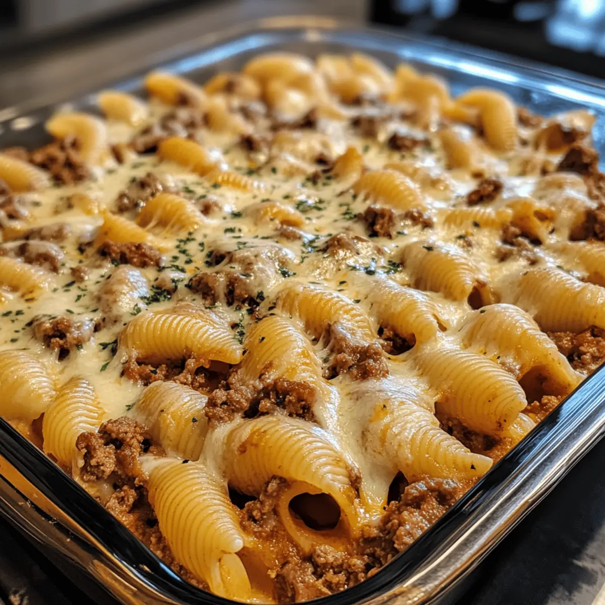 Ranch Beef Pasta Shells