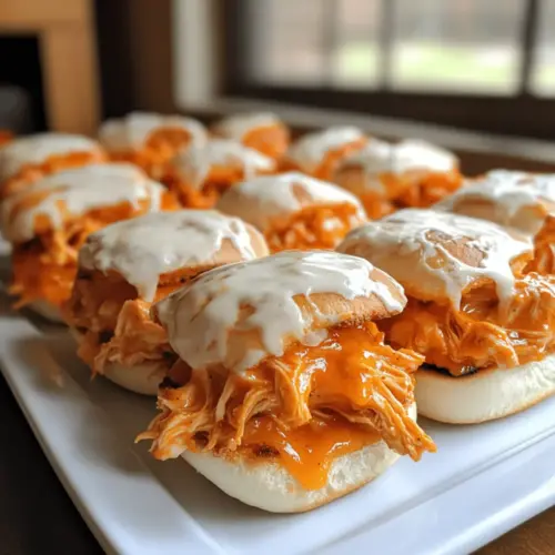Spicy Buffalo Chicken Sliders
