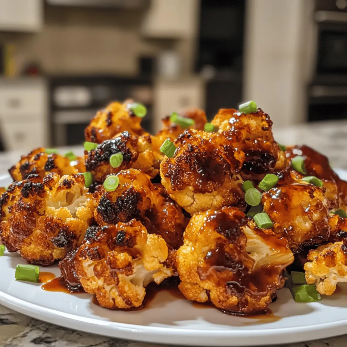 Sweet and Spicy Baked Cauliflower
