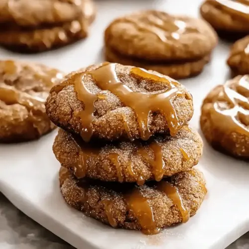 Autumn Caramel Apple Cider Cookies