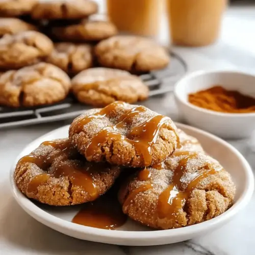 Autumn Caramel Apple Cider Cookies