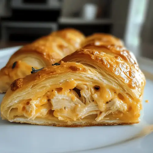 Cheesy Chicken Crescent Rolls