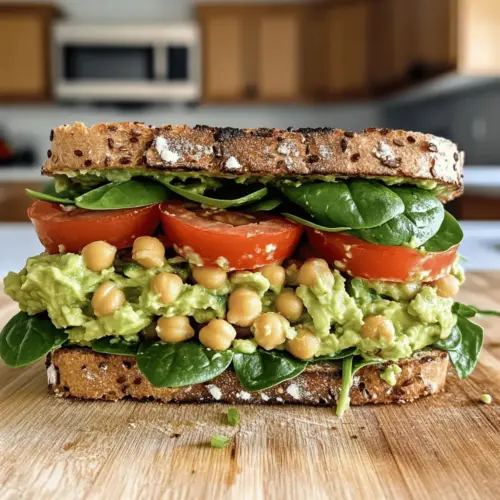 Chickpea Avocado Sandwich