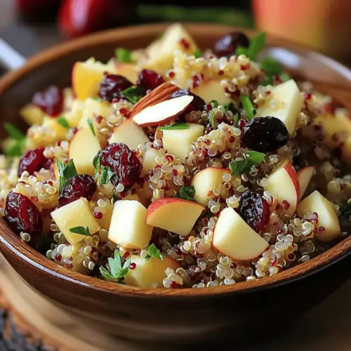 Cranberry Apple Quinoa Salad