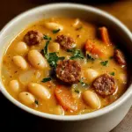 Creamy Bean Soup with Sausage