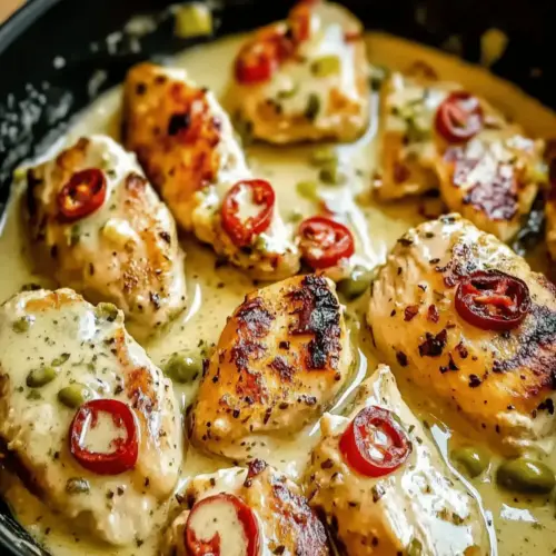 Creamy Pepperoncini Chicken Skillet