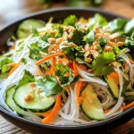 Vietnamese Noodle Salad with Tangy Dressing