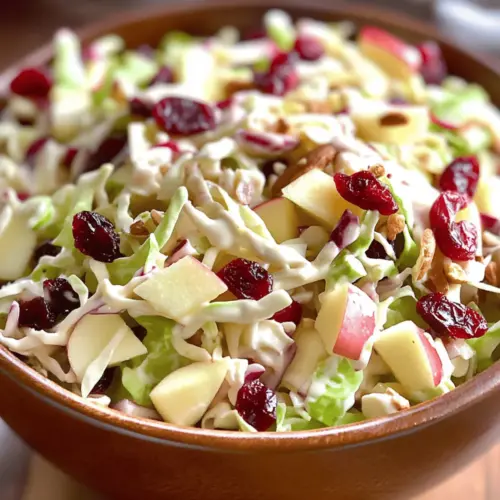Zesty Apple Cranberry Coleslaw