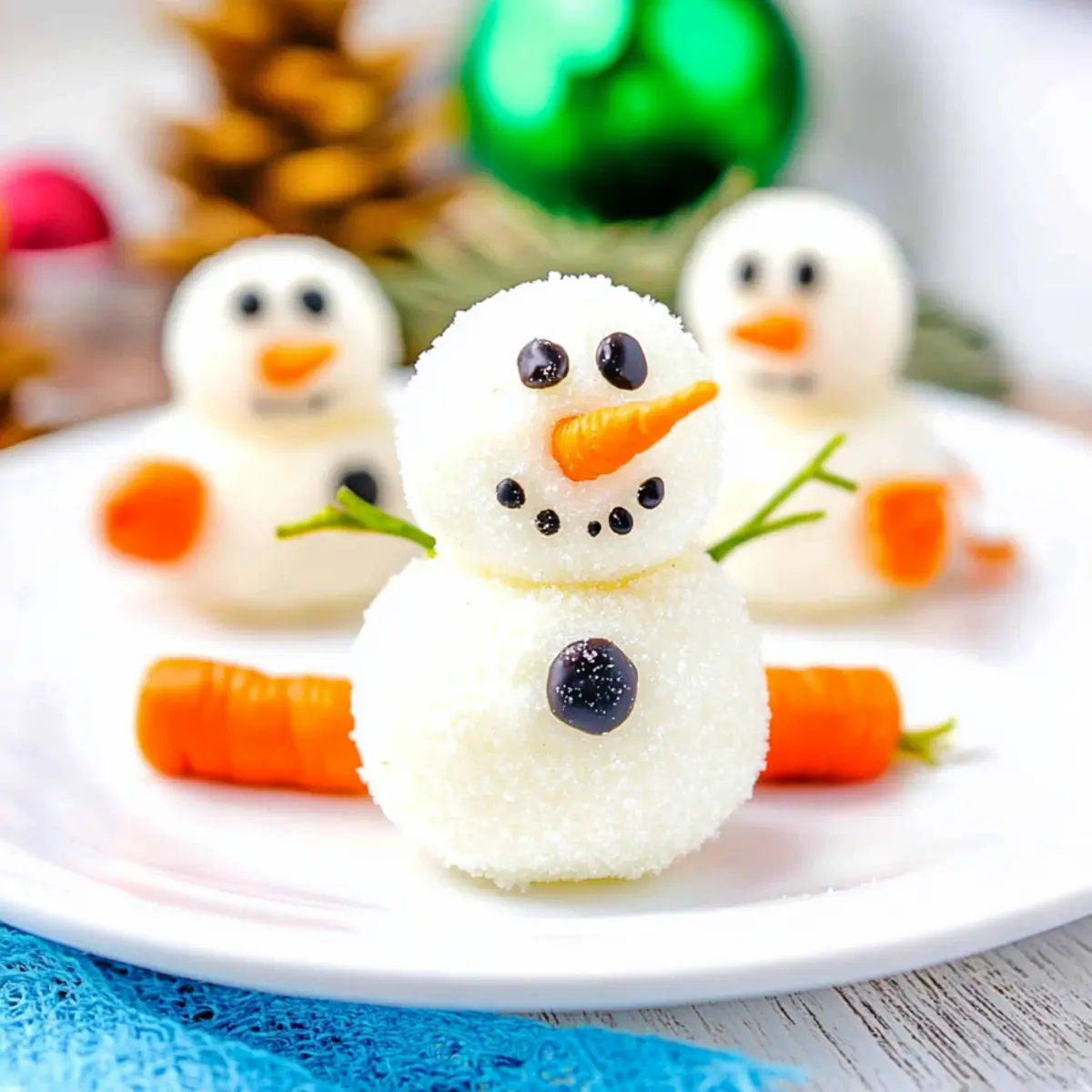 No-Bake Snowman Truffles