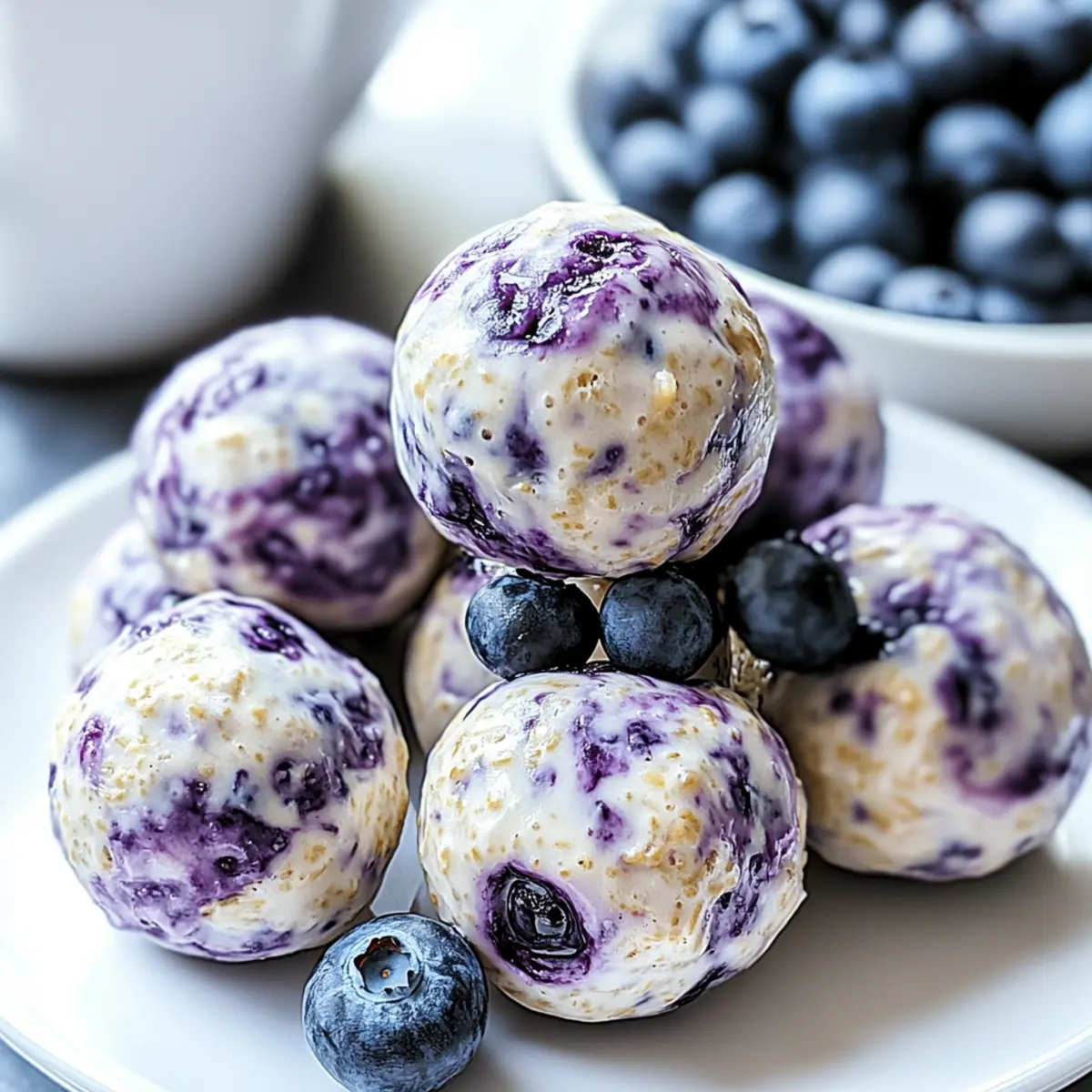 Blueberry Cheesecake Protein Bites