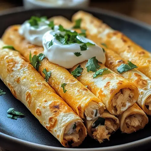 Crispy Chicken Taquitos
