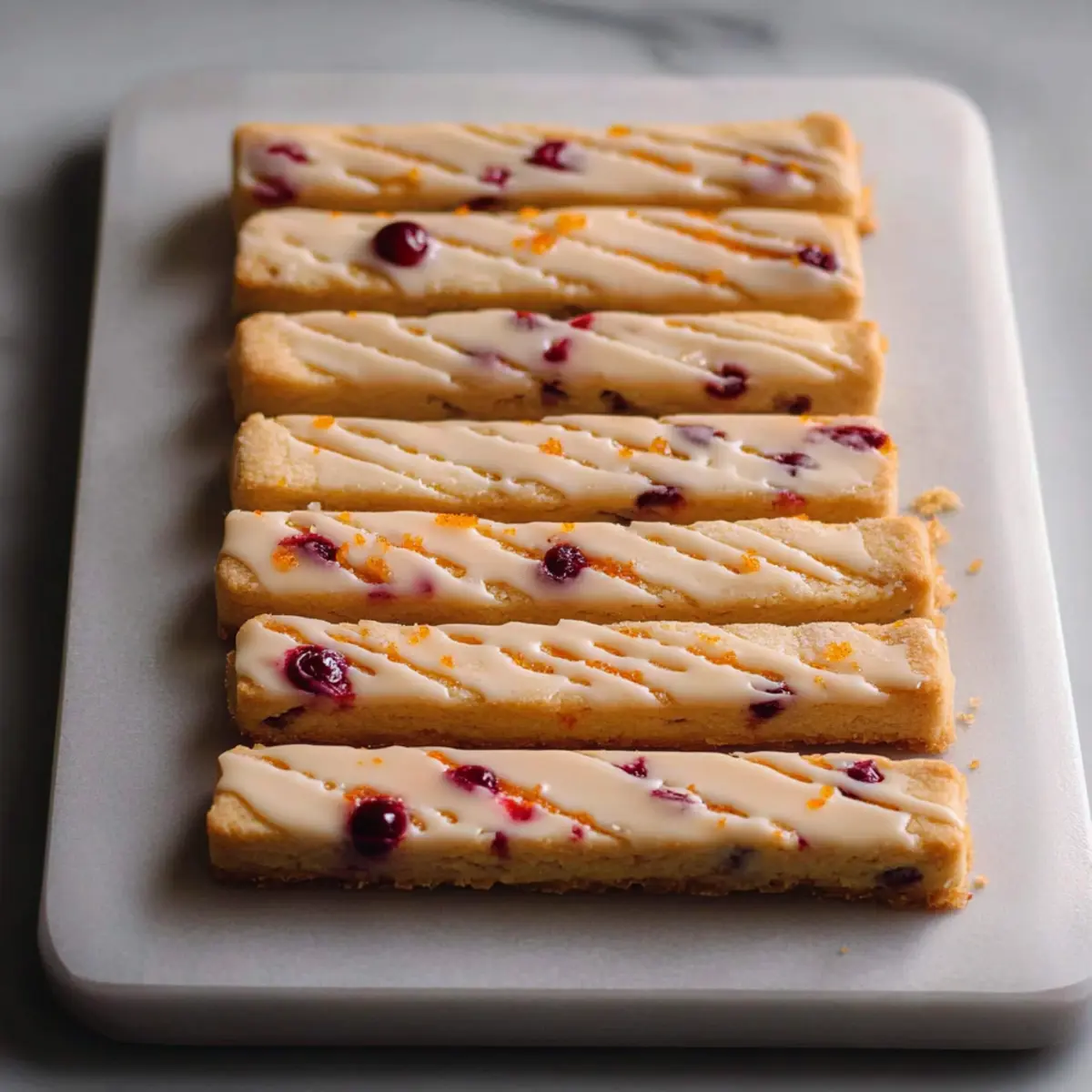 Orange Cranberry Shortbread Cookies