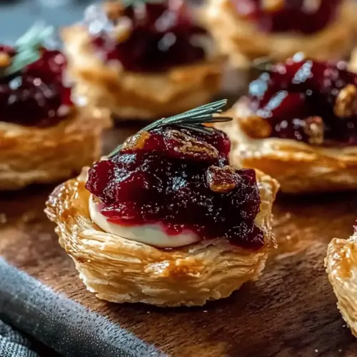 Baked Cranberry Brie Bites