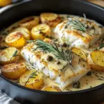 Cod & Potatoes in Rosemary Cream Sauce