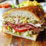 Italian Grinder Salad Sandwich