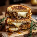 Pear & Apple Grilled Cheese With Caramelized Onions