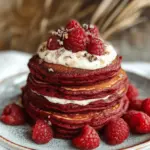Vegan Red Velvet Pancakes