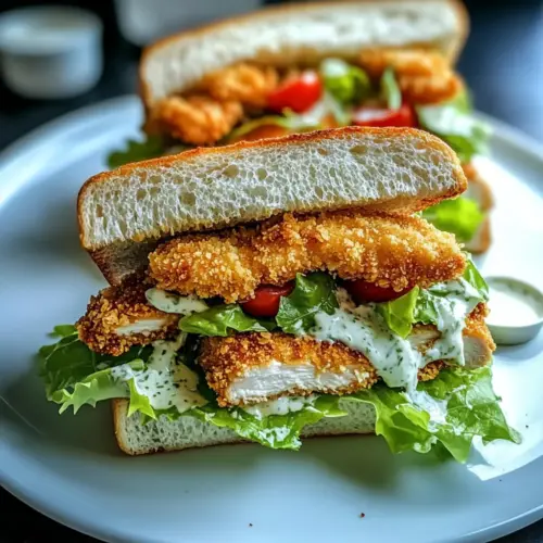 Crunchy Chicken Caesar Sandwich