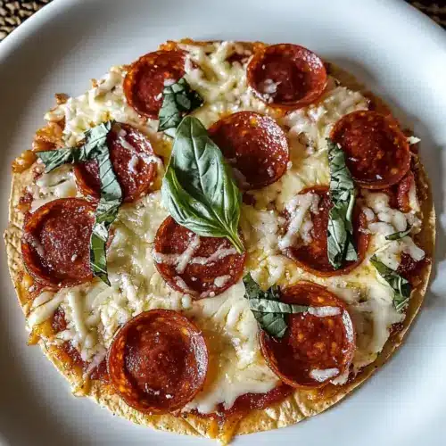 5 Minute Air Fryer Tortilla Pizza