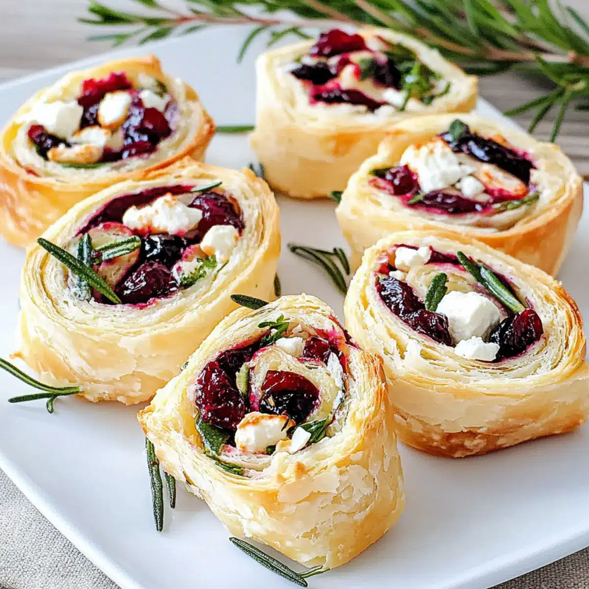 Cranberry Cream Cheese Pinwheels