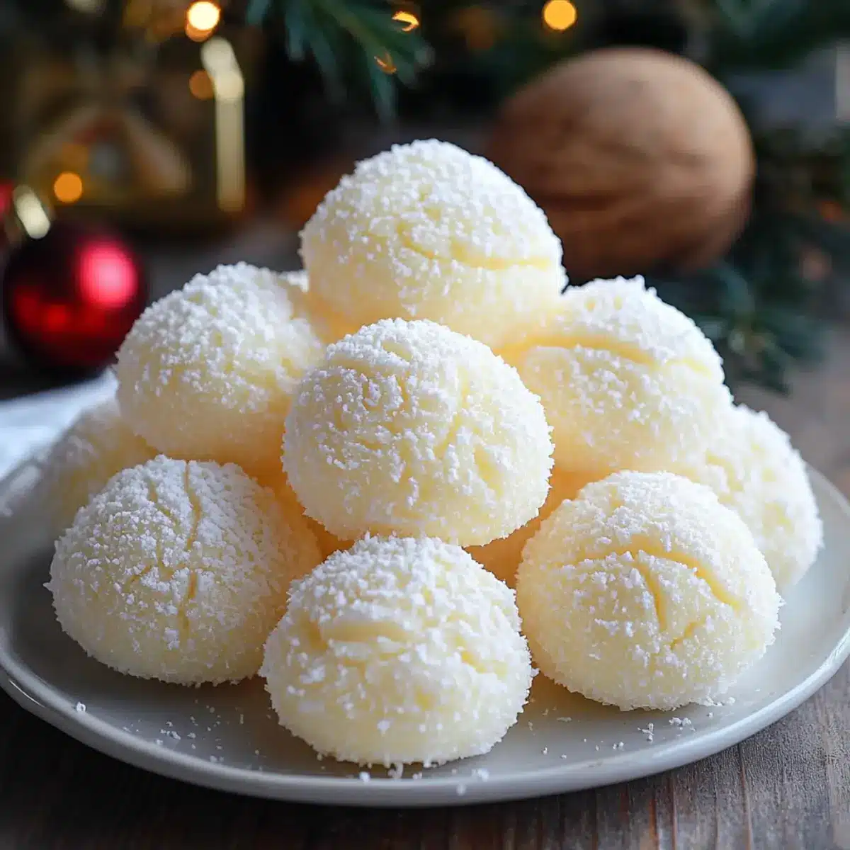 Sweetened Condensed Milk Snowballs