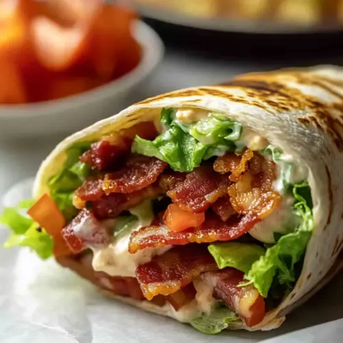 Gourmet BLT Wraps with Secret Sauce