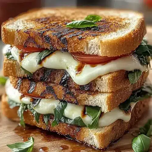 Grilled Balsamic Vinaigrette Sandwich Melt