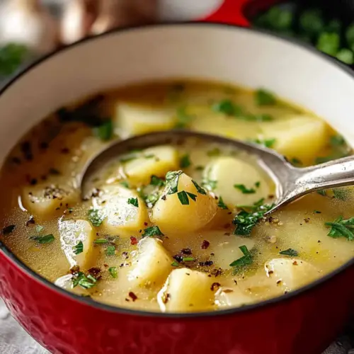 Hangover Cure Garlic Potato Soup