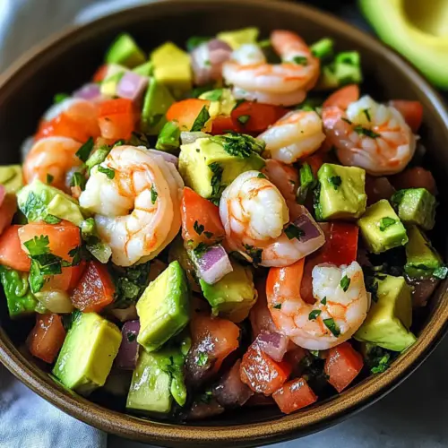Avocado Salsa Shrimp Salad