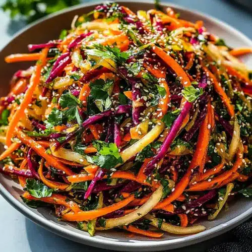 Shaved Rainbow Carrot Sesame Salad