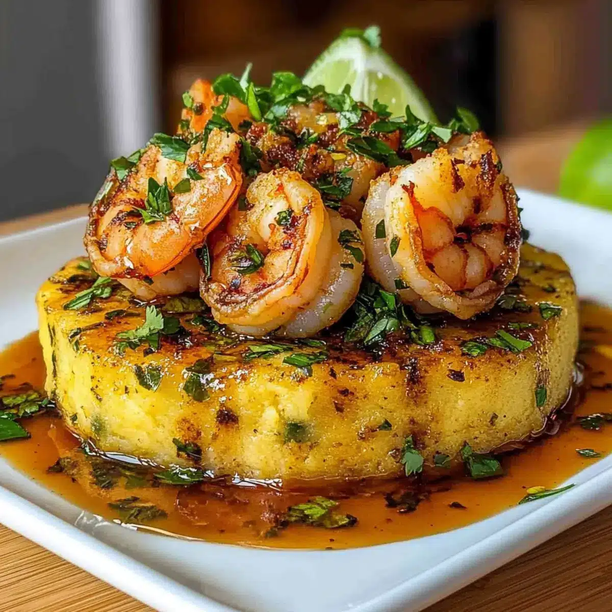Garlic Shrimp Mofongo