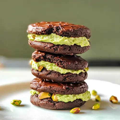 Chocolate-Pistachio Sandwich Cookies