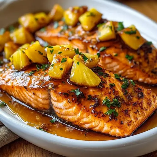 Pineapple Glazed Salmon