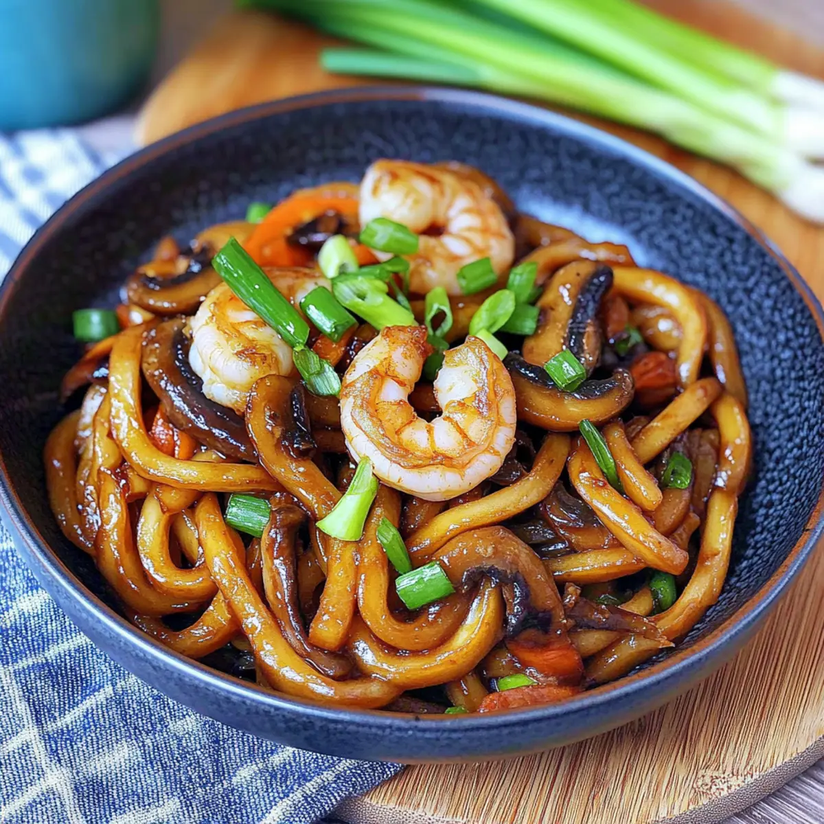 Yaki Udon with Shrimp