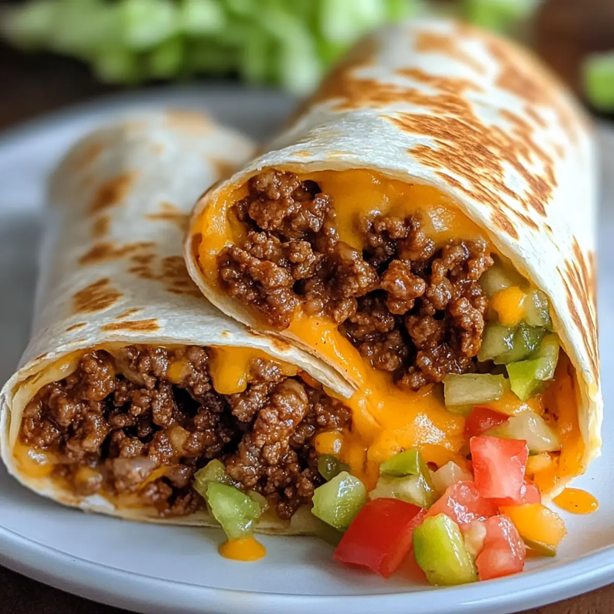 Nacho Cheese Beef Wrap
