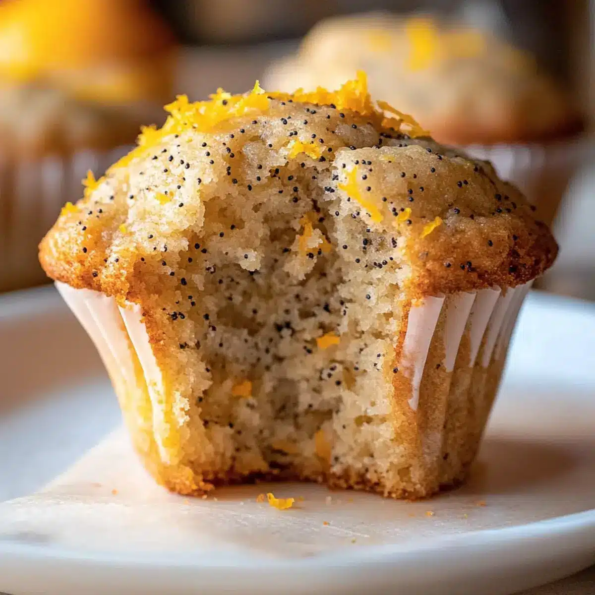 Vegan Orange Poppy Seed Muffins