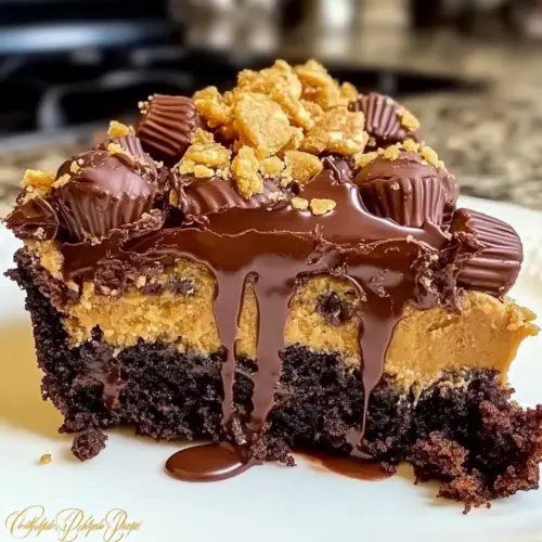 Peanut Butter Cup Dump Cake