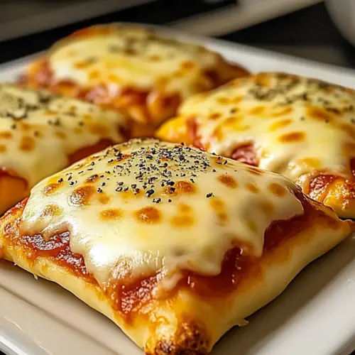 Homemade Cheesy Pizza Pockets
