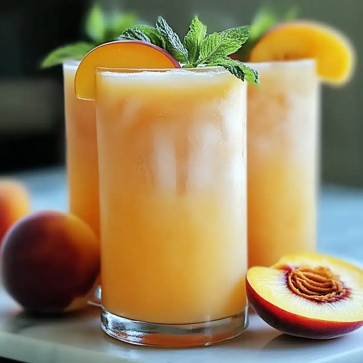 Refreshing Peach Lemonade