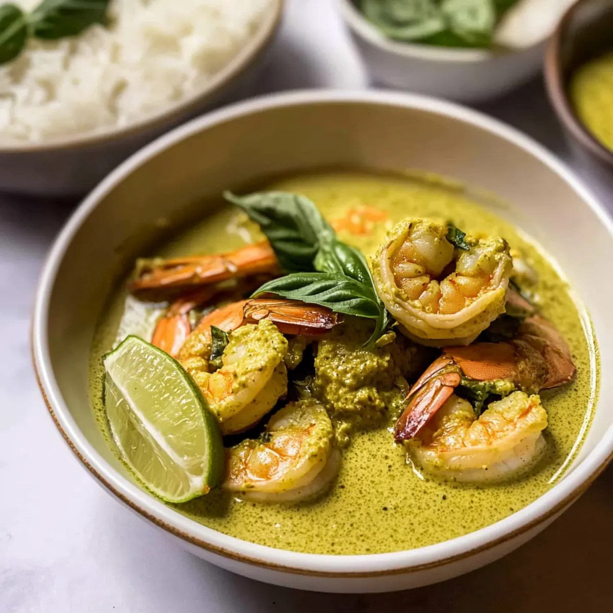 Easy Green Curry Shrimp