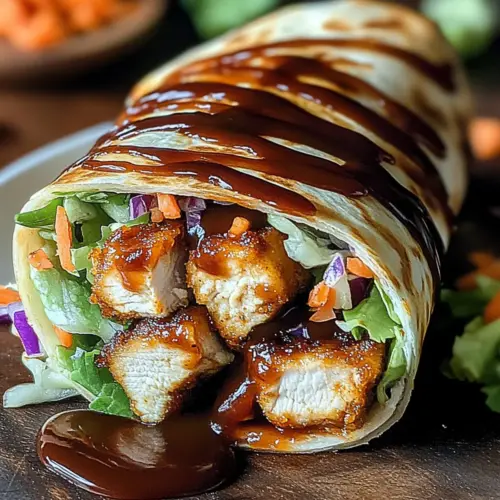 Crispy BBQ Chicken Wraps